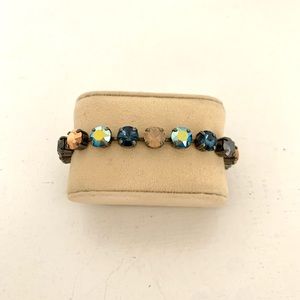 Sabika Blue Tan Iridescent London Bracelet